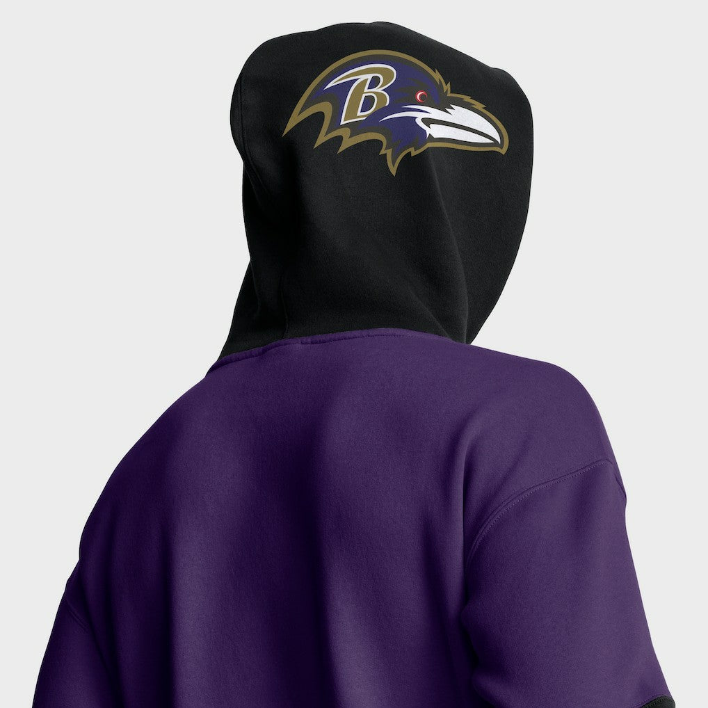 Fanatics Baltimore Ravens Helmet Pullover Hoodie Purple