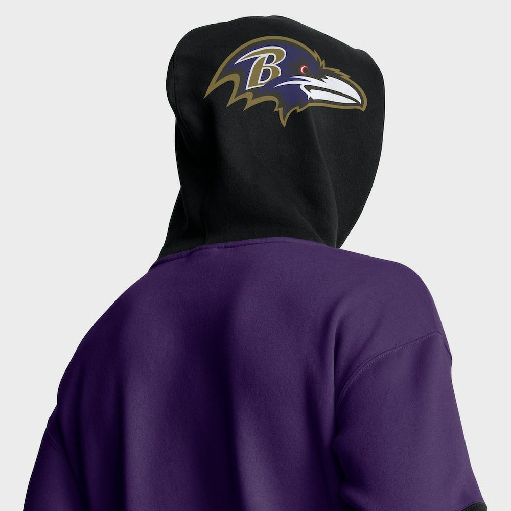 Fanatics Baltimore Ravens Helmet Pullover Hoodie Purple