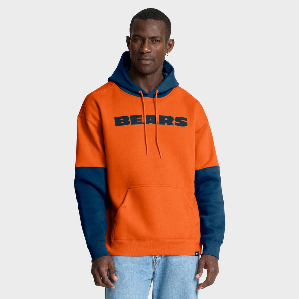 Fanatics Chicago Bears Helmet Pullover Hoodie Orange