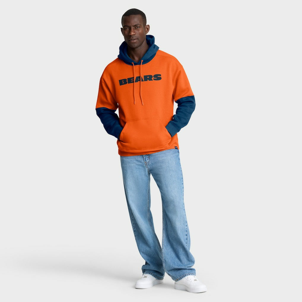 Fanatics Chicago Bears Helmet Pullover Hoodie Orange