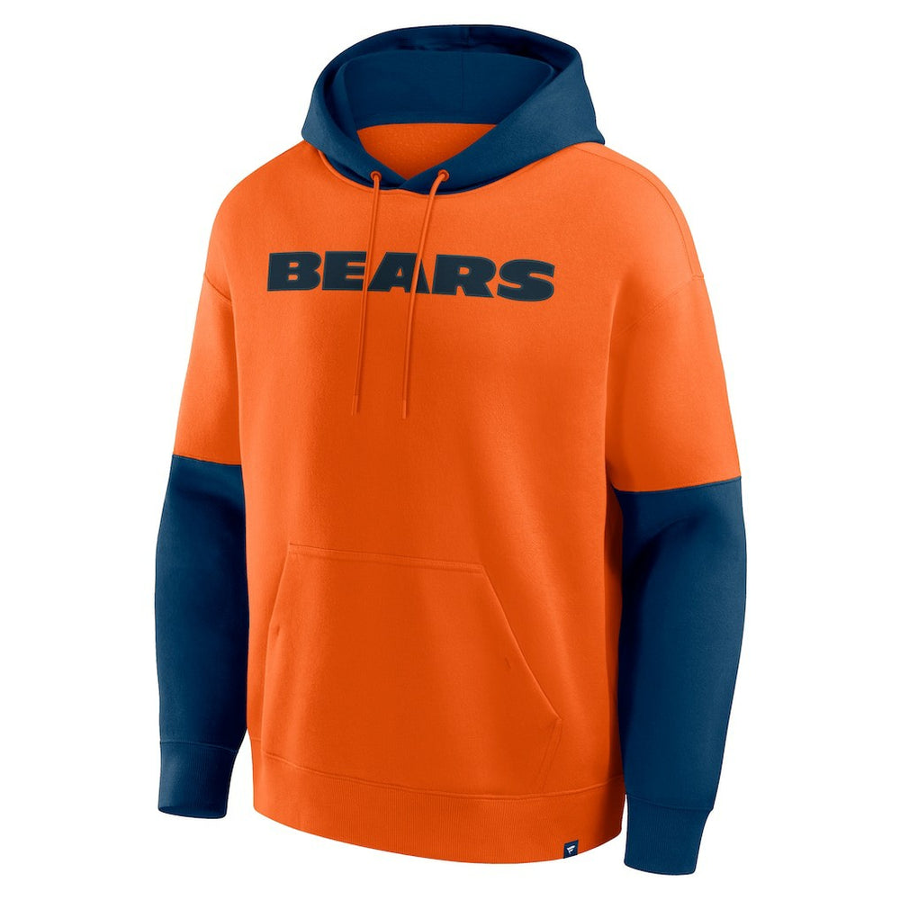 Fanatics Chicago Bears Helmet Pullover Hoodie Orange