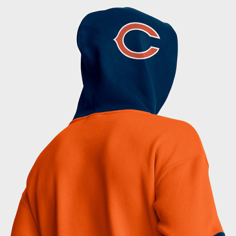 Fanatics Chicago Bears Helmet Pullover Hoodie Orange
