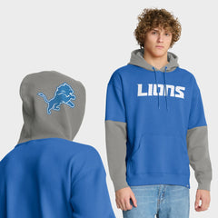 Fanatics Detroit Lions Helmet Pullover Hoodie Blue