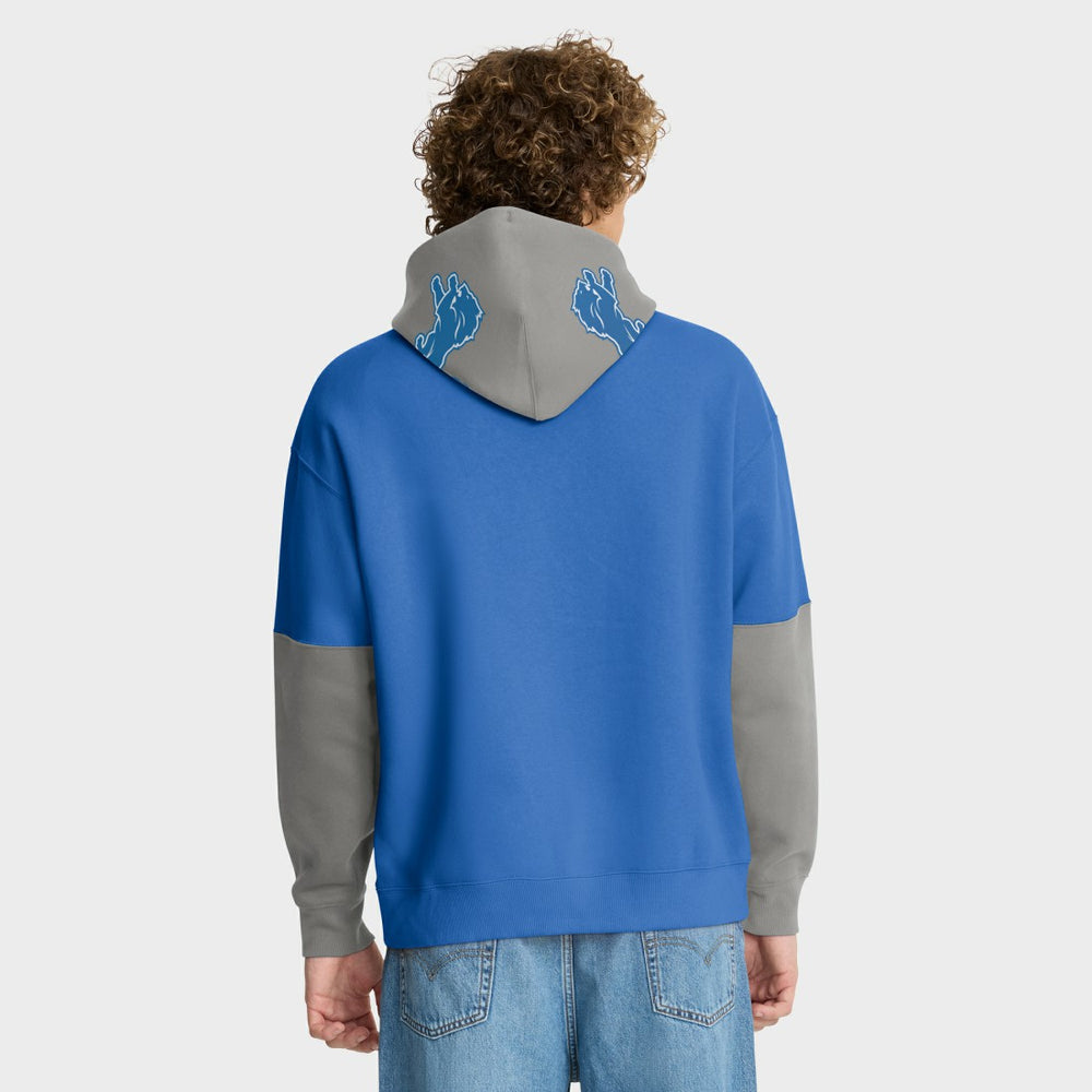 Fanatics Detroit Lions Helmet Pullover Hoodie Blue
