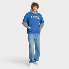 Fanatics Detroit Lions Helmet Pullover Hoodie Blue