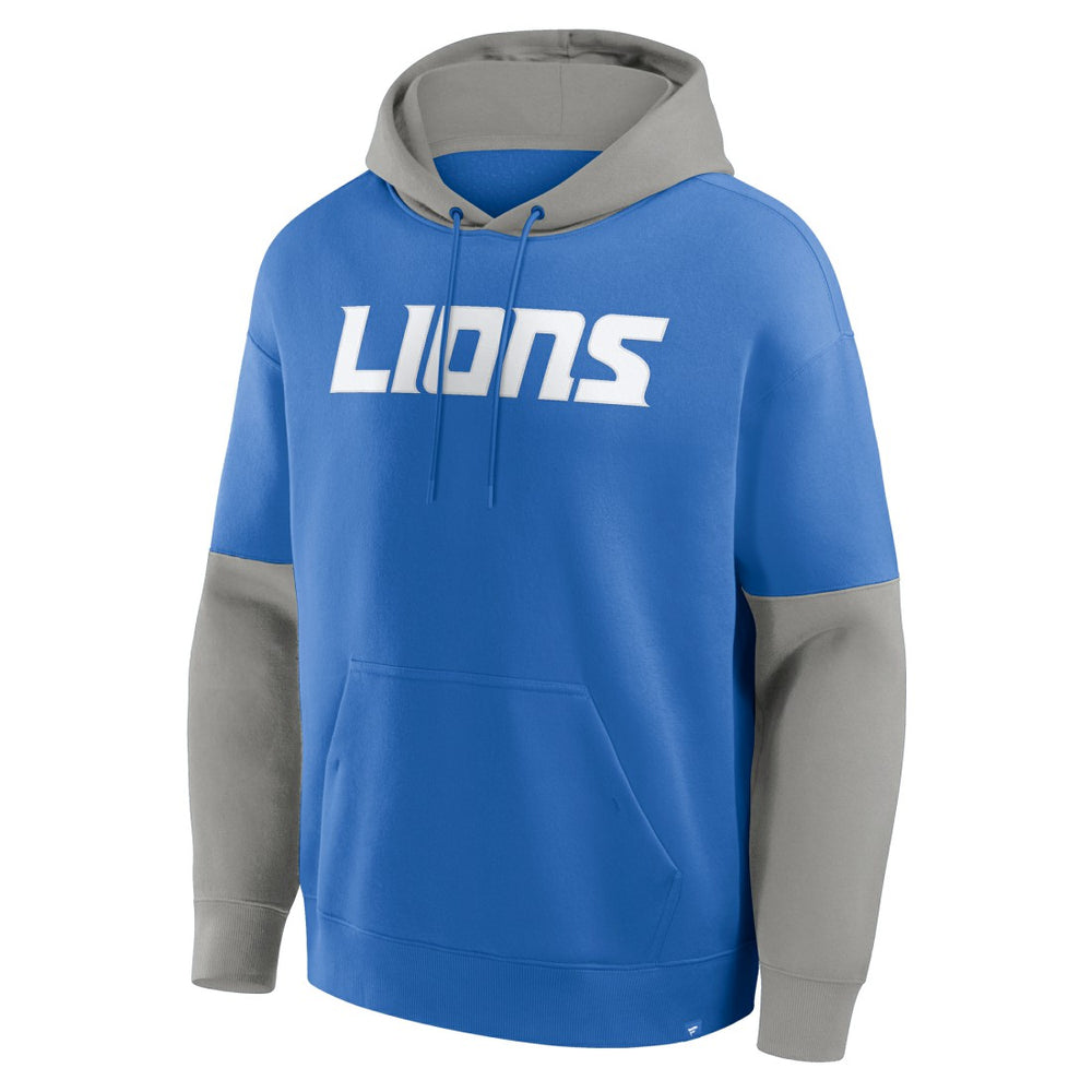 Fanatics Detroit Lions Helmet Pullover Hoodie Blue