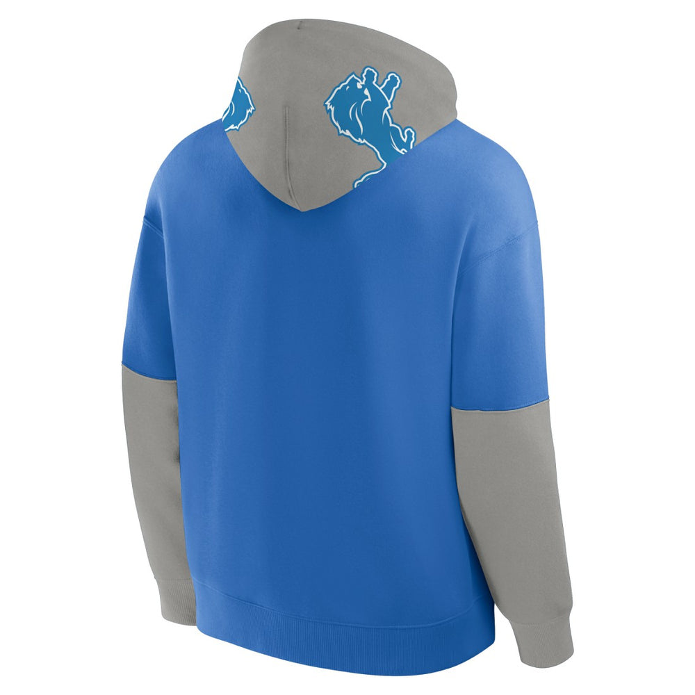 Fanatics Detroit Lions Helmet Pullover Hoodie Blue