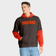 Fanatics Cleveland Browns Helmet Pullover Hoodie Brown
