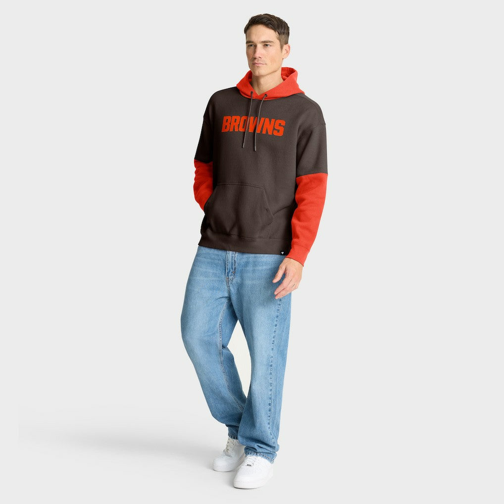 Fanatics Cleveland Browns Helmet Pullover Hoodie Brown