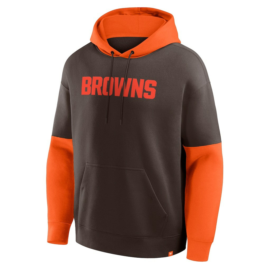 Fanatics Cleveland Browns Helmet Pullover Hoodie Brown