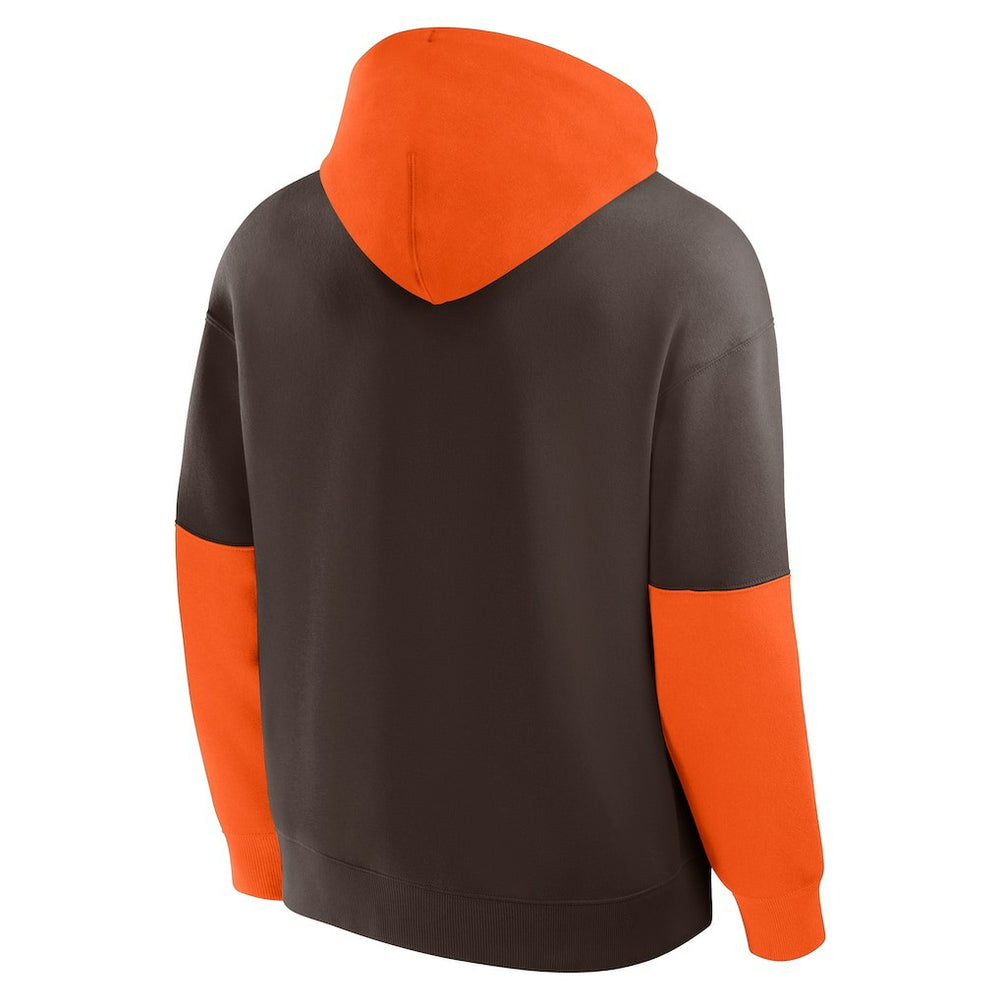 Fanatics Cleveland Browns Helmet Pullover Hoodie Brown