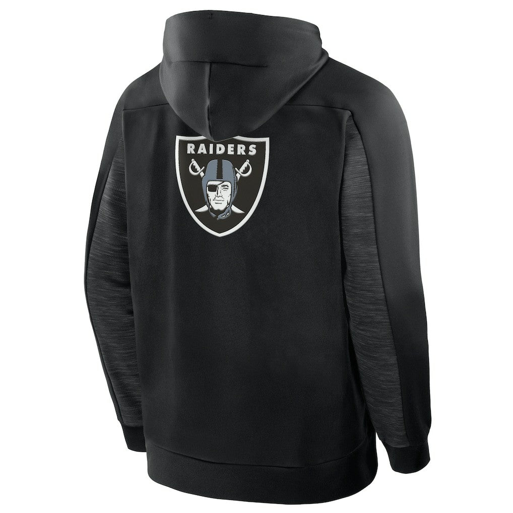 Fanatics Las Vegas Raiders Checkdown Pass Full-Zip Hoodie Black