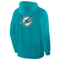 Fanatics Miami Dolphins Checkdown Pass Full-Zip Hoodie Aqua