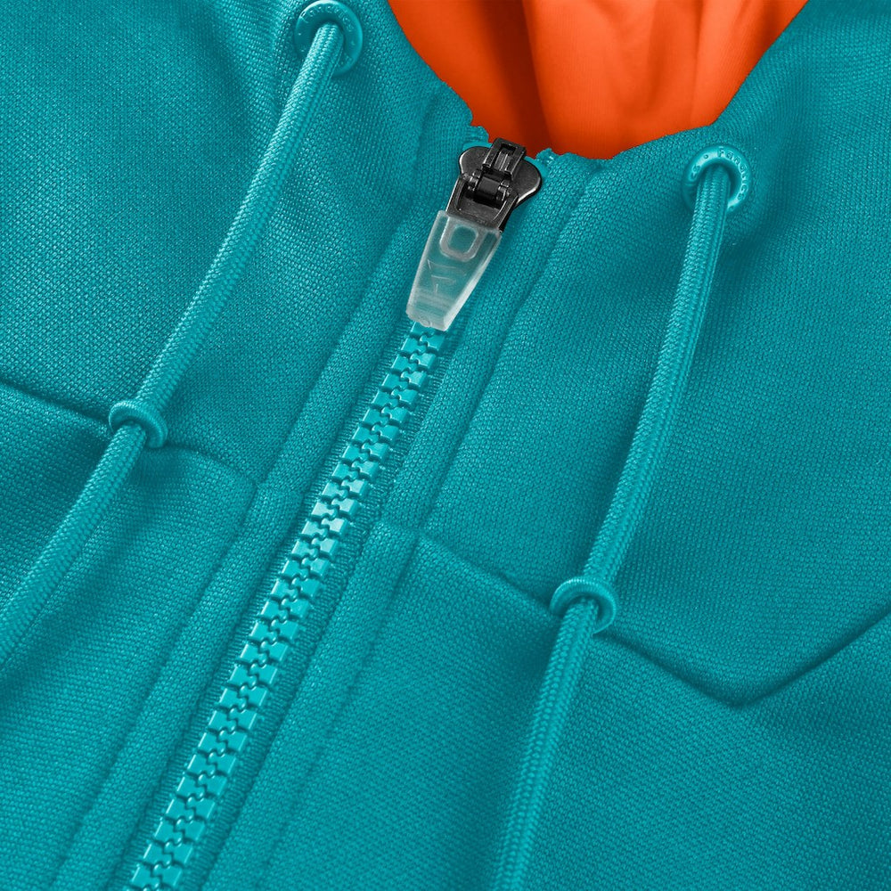 Fanatics Miami Dolphins Checkdown Pass Full-Zip Hoodie Aqua