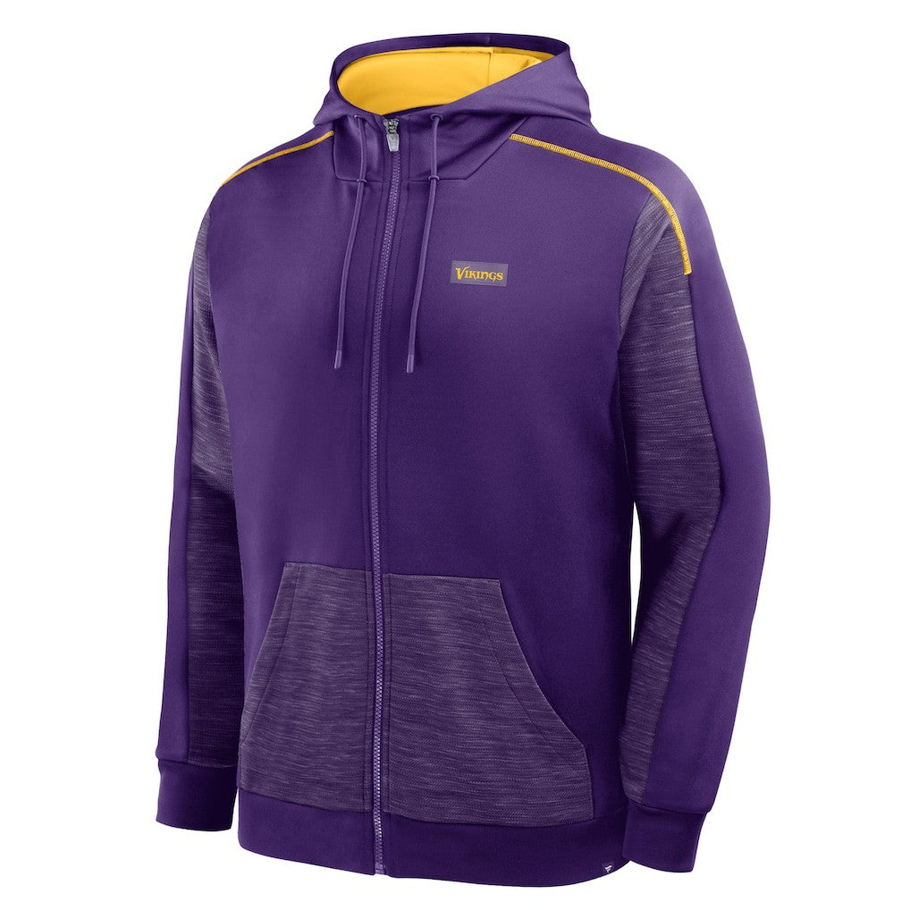 Fanatics Minnesota Vikings Checkdown Pass Full-Zip Hoodie Purple