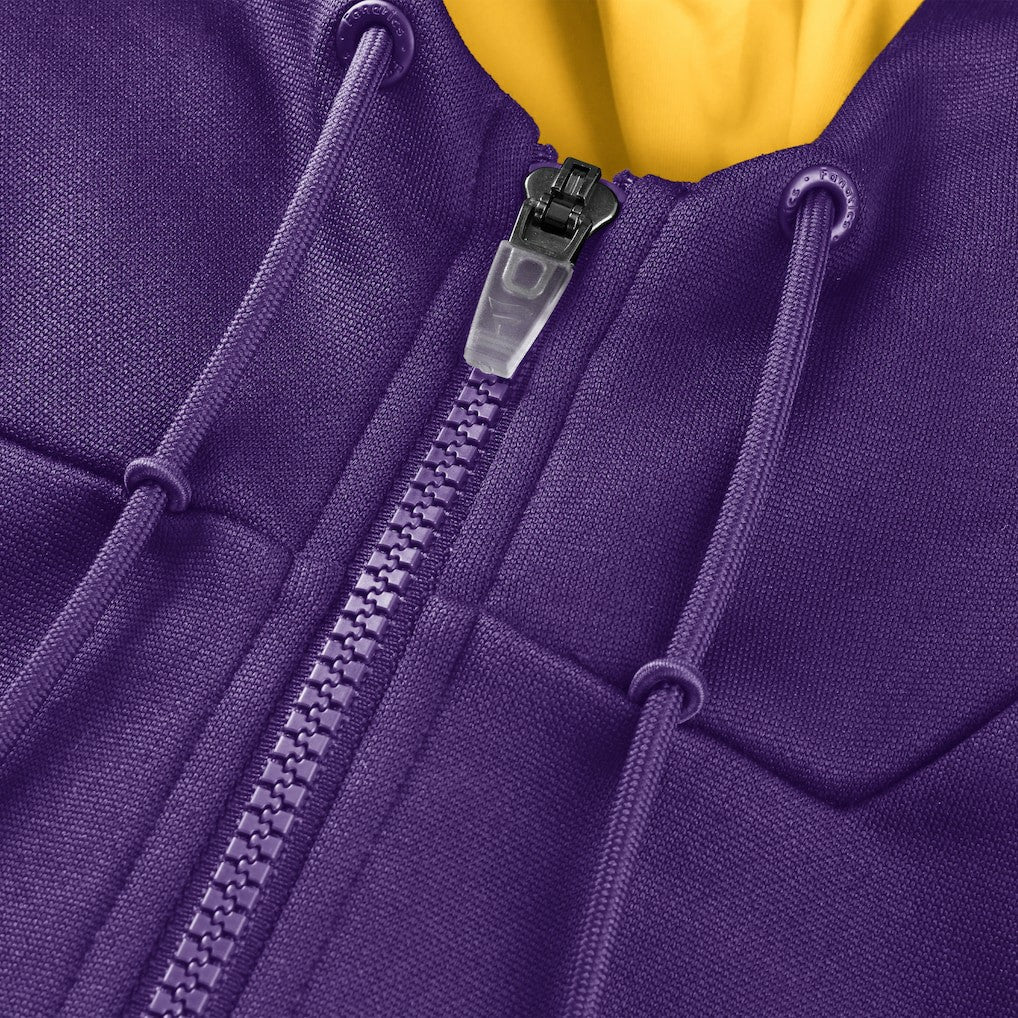Fanatics Minnesota Vikings Checkdown Pass Full-Zip Hoodie Purple