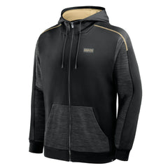 Fanatics New Orleans Saints Checkdown Pass Full-Zip Hoodie Black