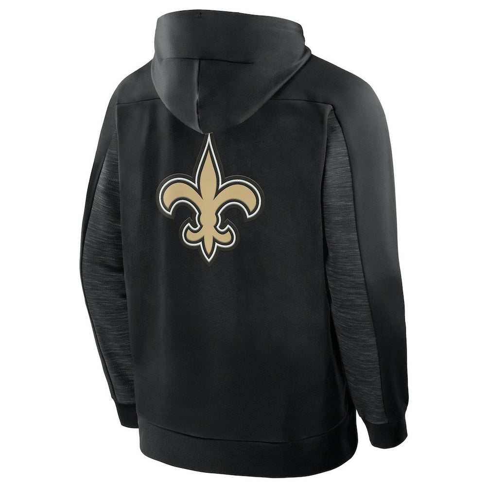 Fanatics New Orleans Saints Checkdown Pass Full-Zip Hoodie Black