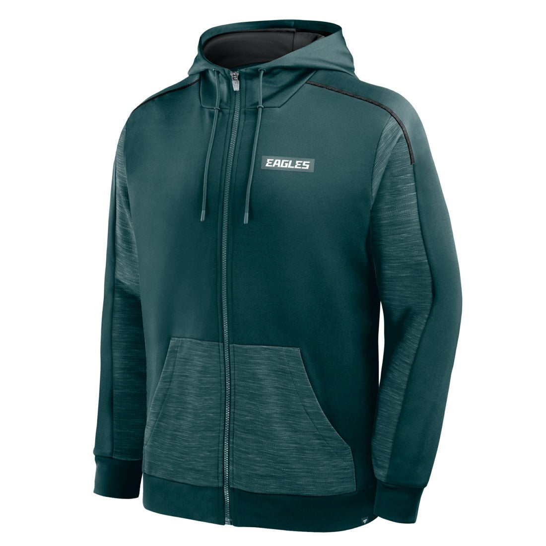 Fanatics Philadelphia Eagles Checkdown Pass Full-Zip Hoodie Midnight Green