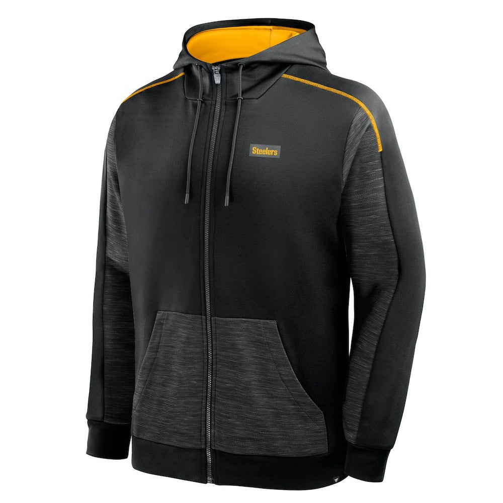 Fanatics Pittsburgh Steelers Checkdown Pass Full-Zip Hoodie Black