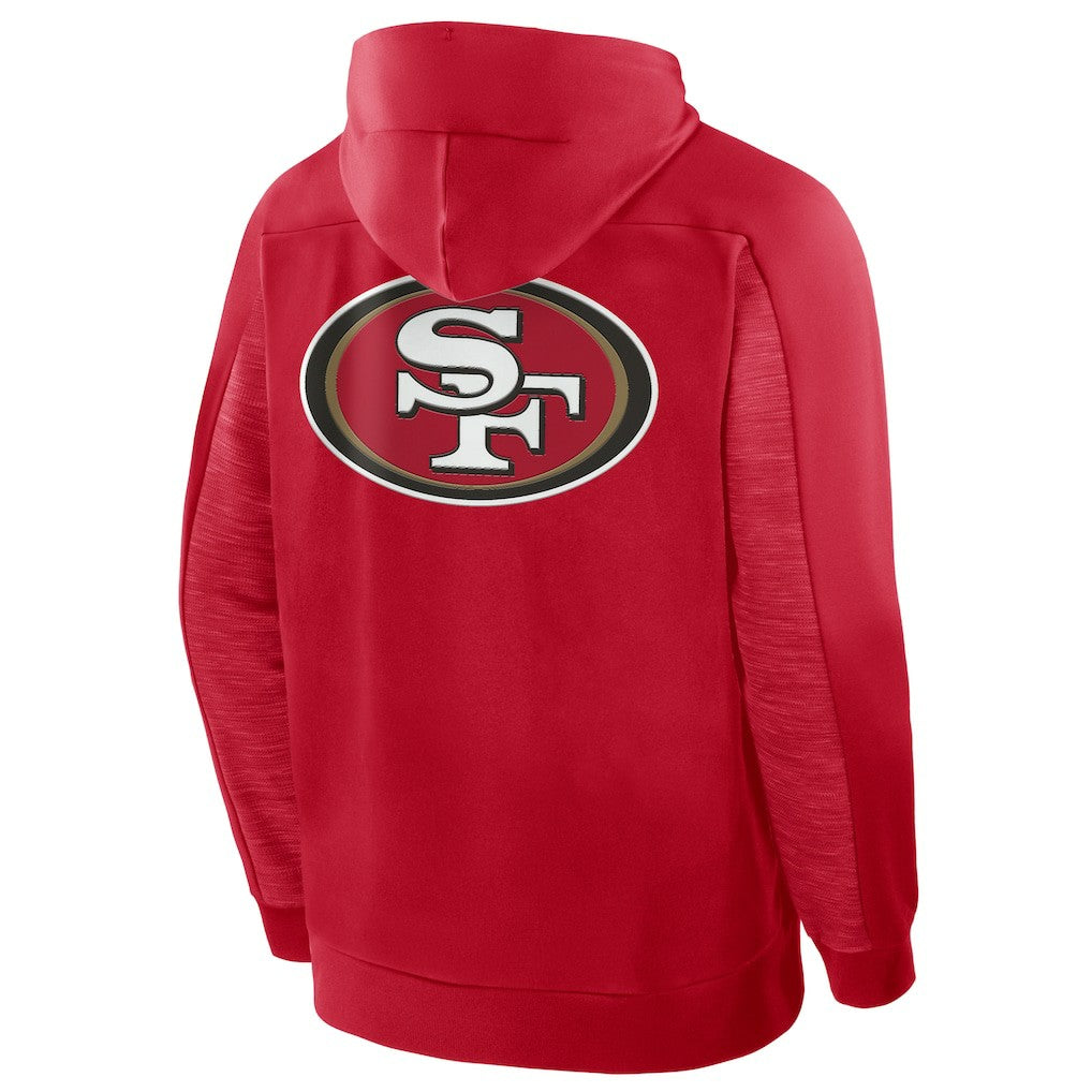 Fanatics San Francisco 49ers Checkdown Pass Full-Zip Hoodie Scarlet