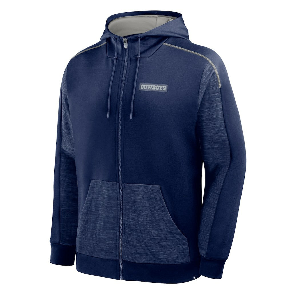 Fanatics Dallas Cowboys Checkdown Pass Full-Zip Hoodie Navy