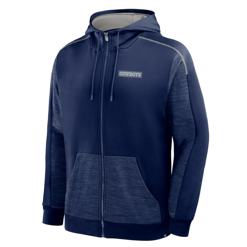 Fanatics Dallas Cowboys Checkdown Pass Full-Zip Hoodie Navy
