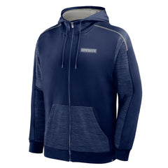 Fanatics Dallas Cowboys Checkdown Pass Full-Zip Hoodie Navy