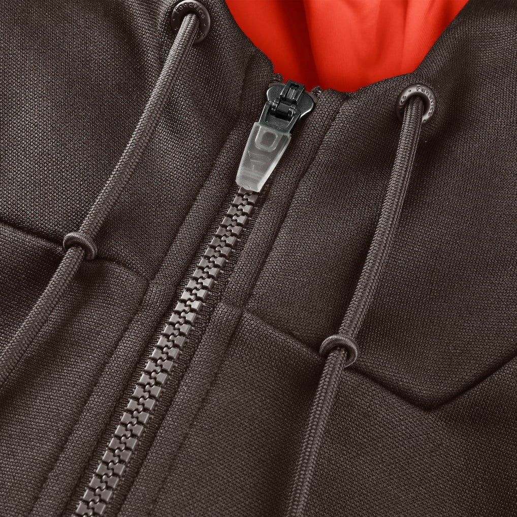 Fanatics Cleveland Browns Checkdown Pass Full-Zip Hoodie Brown