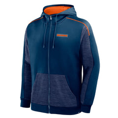 Fanatics Chicago Bears Checkdown Pass Full-Zip Hoodie Navy