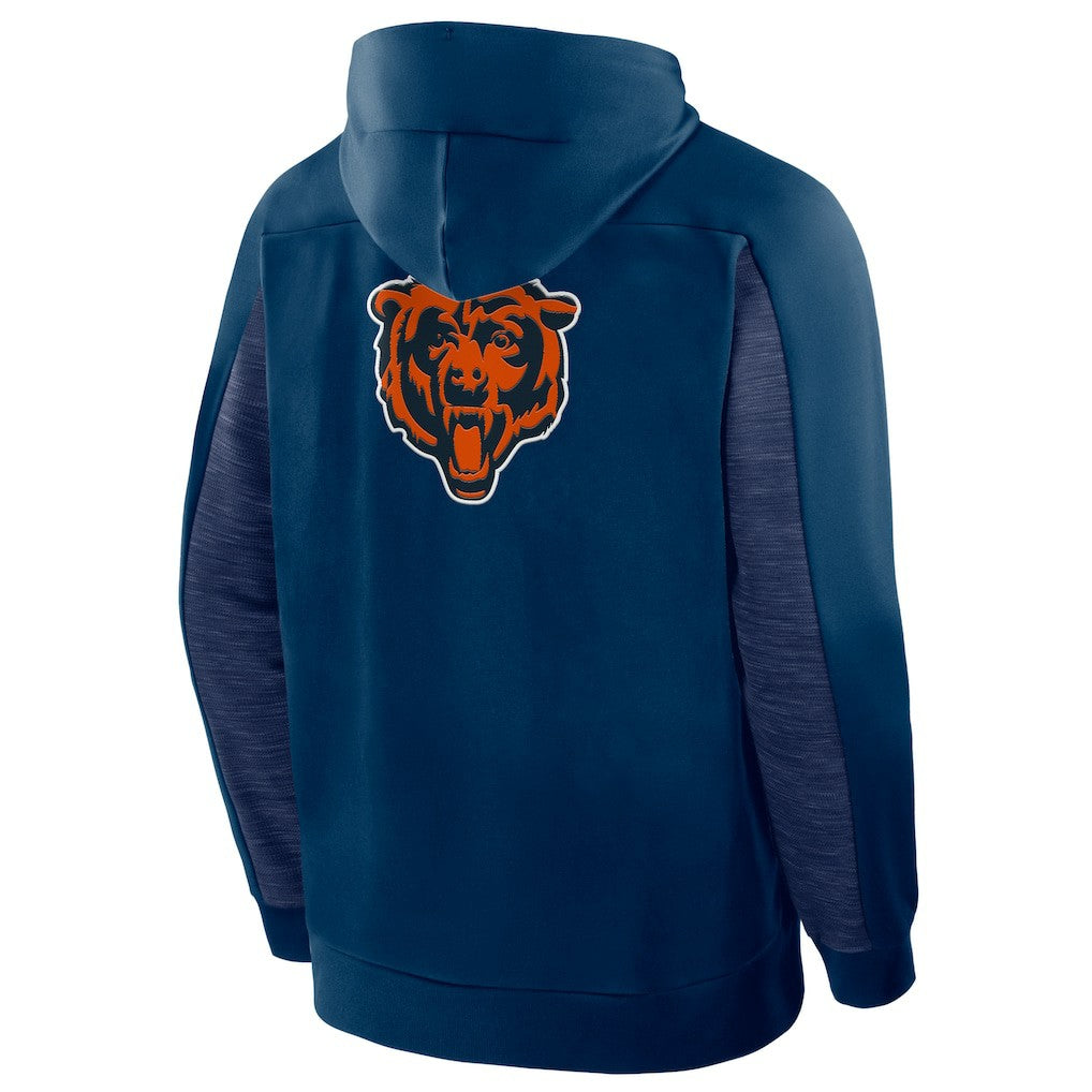 Fanatics Chicago Bears Checkdown Pass Full-Zip Hoodie Navy