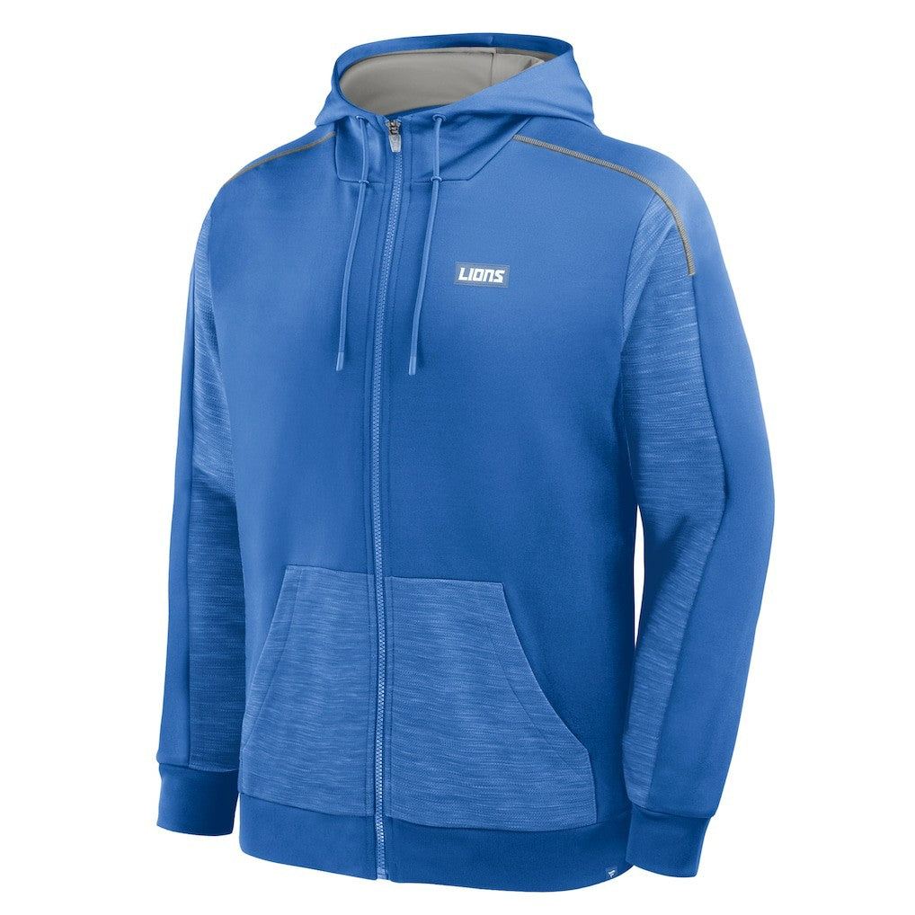 Fanatics Detroit Lions Checkdown Pass Full-Zip Hoodie Blue