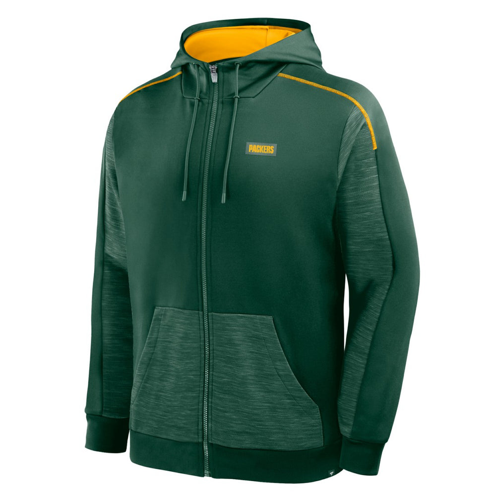 Fanatics Green Bay Packers Checkdown Pass Full-Zip Hoodie Green