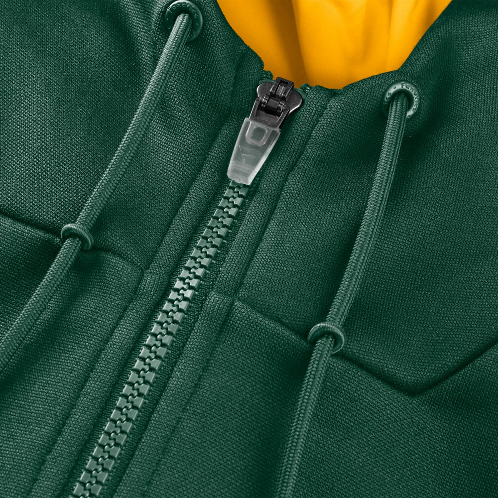 Fanatics Green Bay Packers Checkdown Pass Full-Zip Hoodie Green