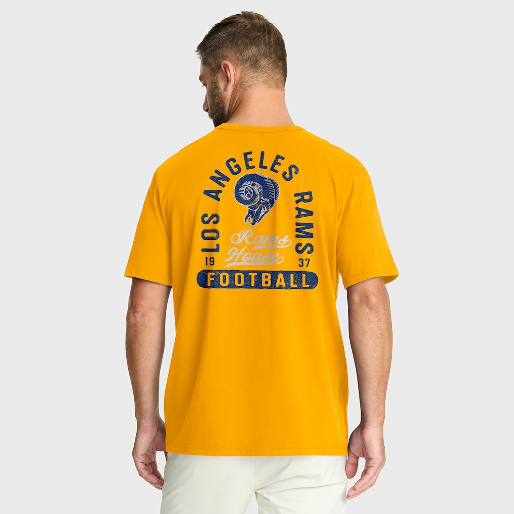 Fanatics Los Angeles Rams Fluid Motion Legacy T-Shirt Gold