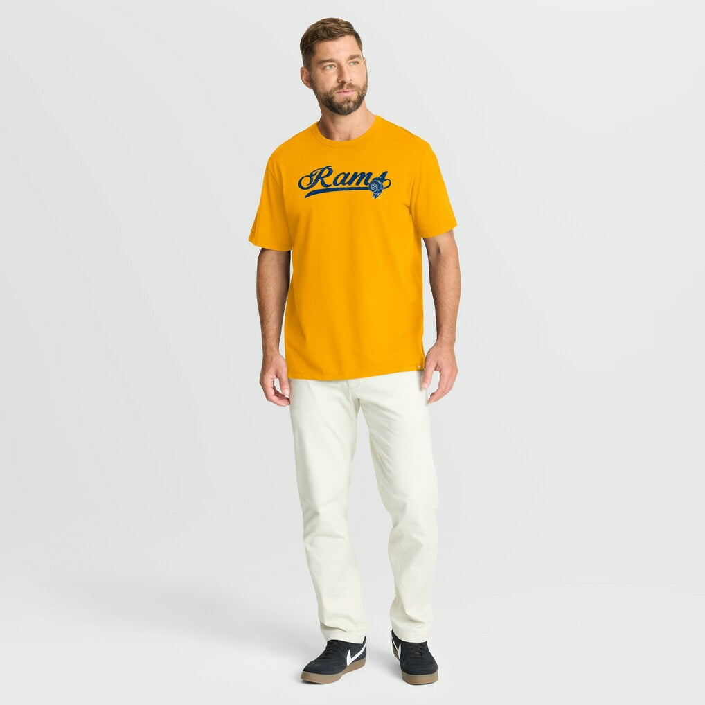 Fanatics Los Angeles Rams Fluid Motion Legacy T-Shirt Gold
