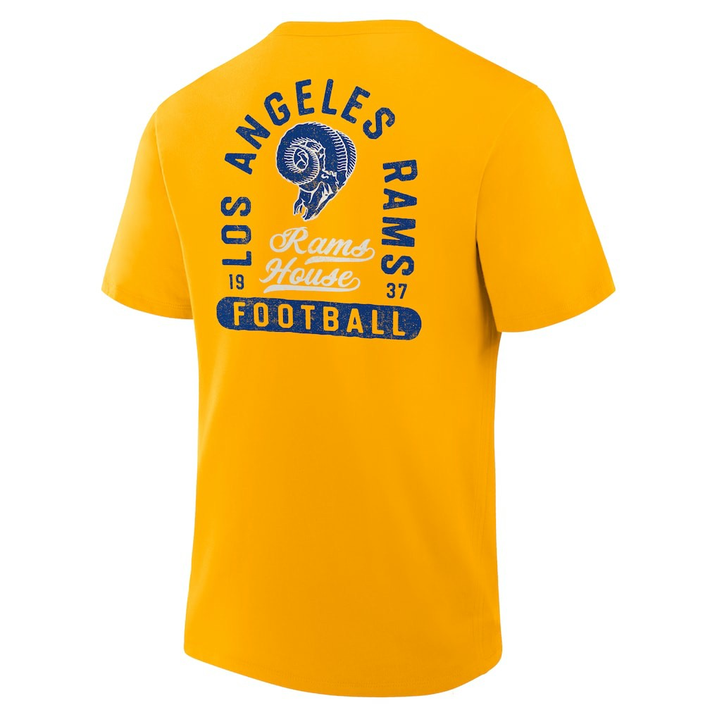 Fanatics Los Angeles Rams Fluid Motion Legacy T-Shirt Gold