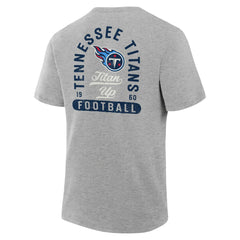 Fanatics Tennessee Titans Fluid Motion Legacy T-Shirt Heather Gray