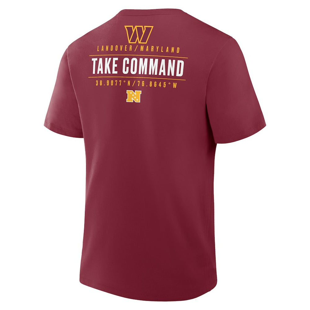 Fanatics Washington Commanders Passing Pocket Legacy T-Shirt Burgundy