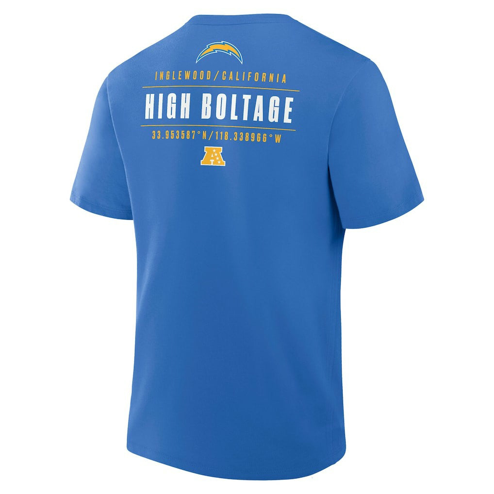 Fanatics Los Angeles Chargers Passing Pocket Legacy T-Shirt Powder Blue