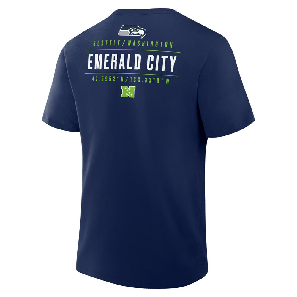 Fanatics Seattle Seahawks Passing Pocket Legacy T-Shirt College Navy