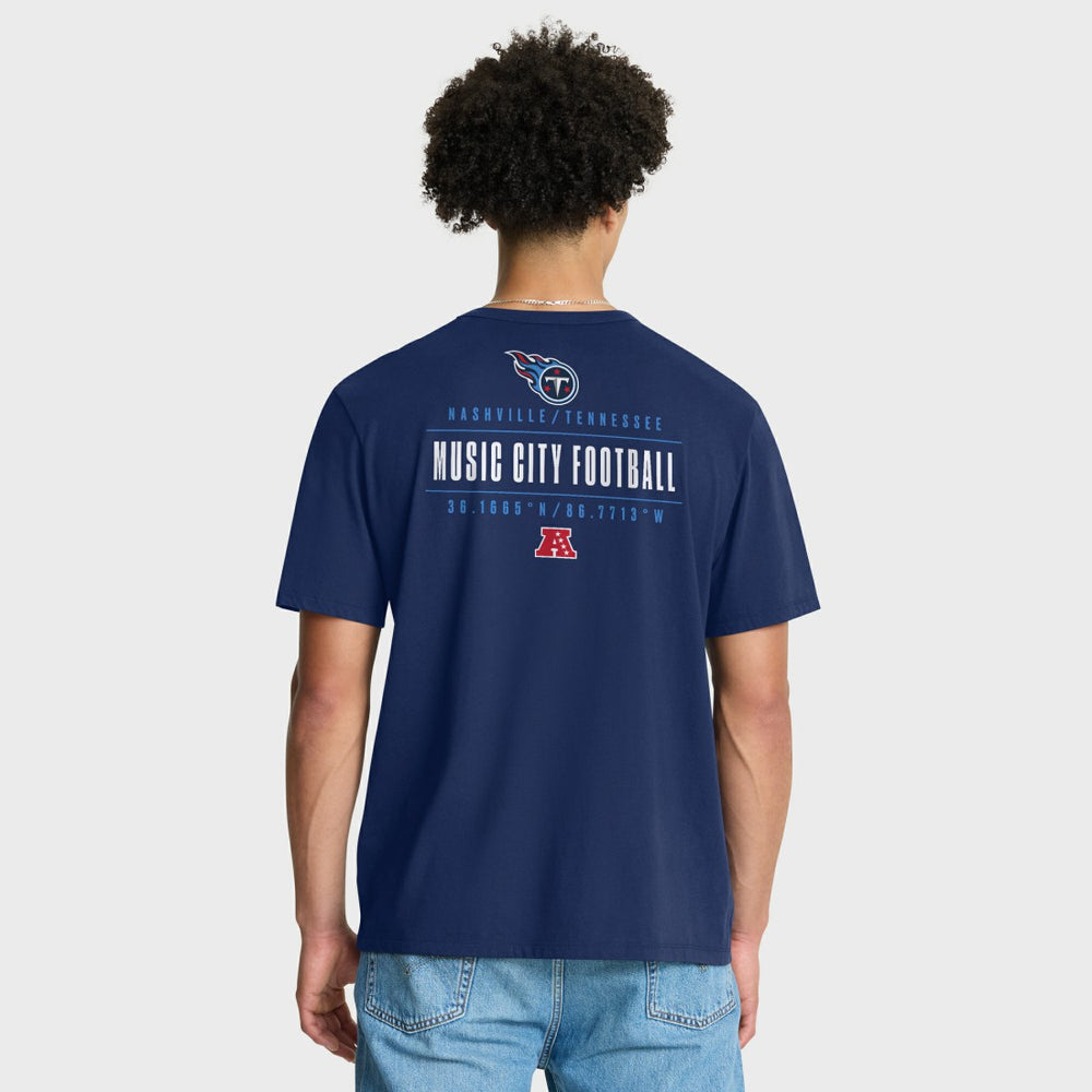 Fanatics Tennessee Titans Passing Pocket Legacy T-Shirt Navy