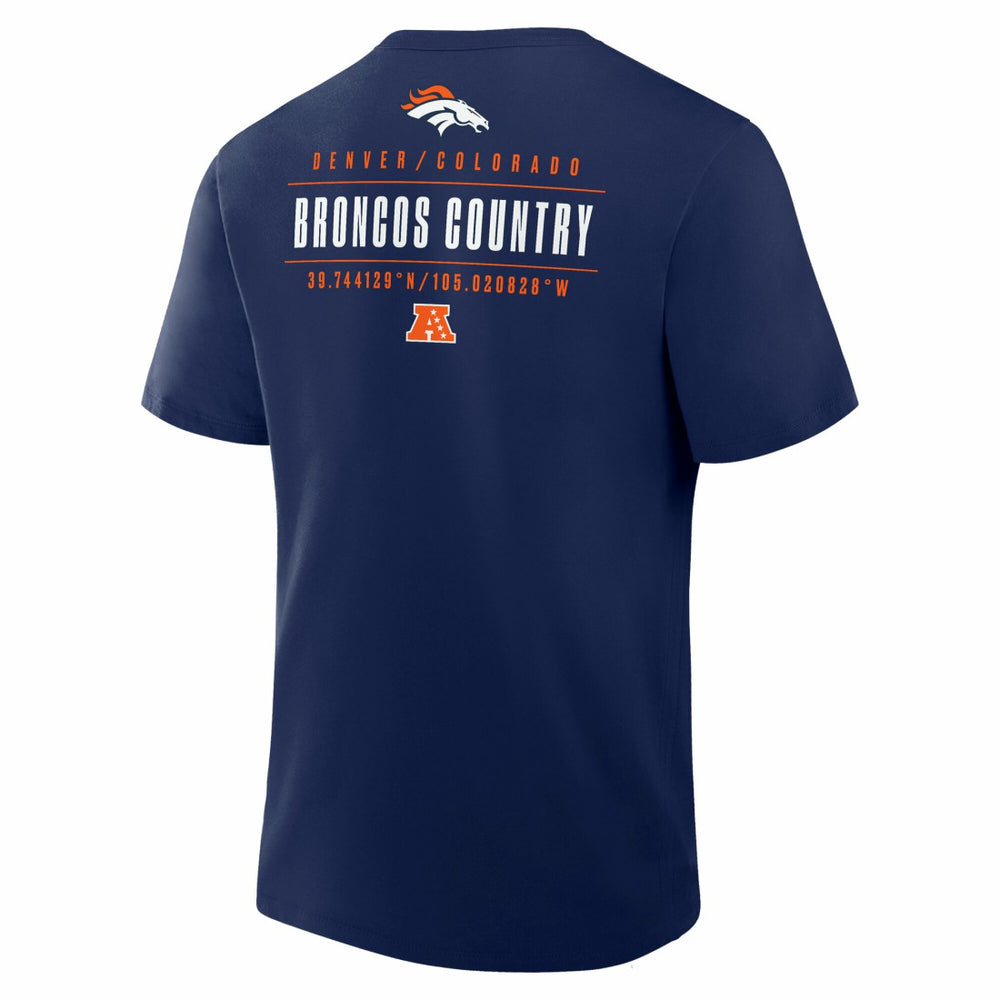 Fanatics Denver Broncos Passing Pocket Legacy T-Shirt Navy