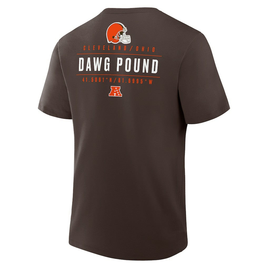 Fanatics Cleveland Browns Passing Pocket Legacy T-Shirt Brown