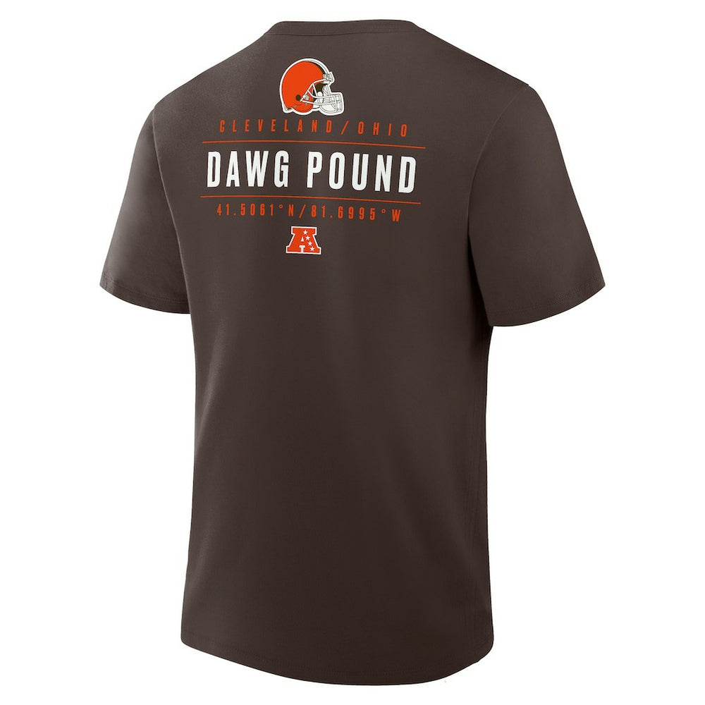 Fanatics Cleveland Browns Passing Pocket Legacy T-Shirt Brown