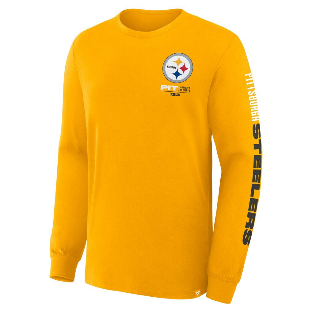 Fanatics Pittsburgh Steelers Clock Management Legacy Long Sleeve T-Shirt Gold