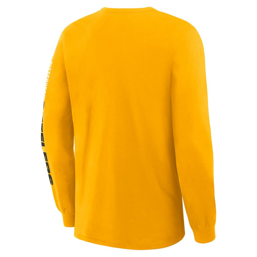 Fanatics Pittsburgh Steelers Clock Management Legacy Long Sleeve T-Shirt Gold