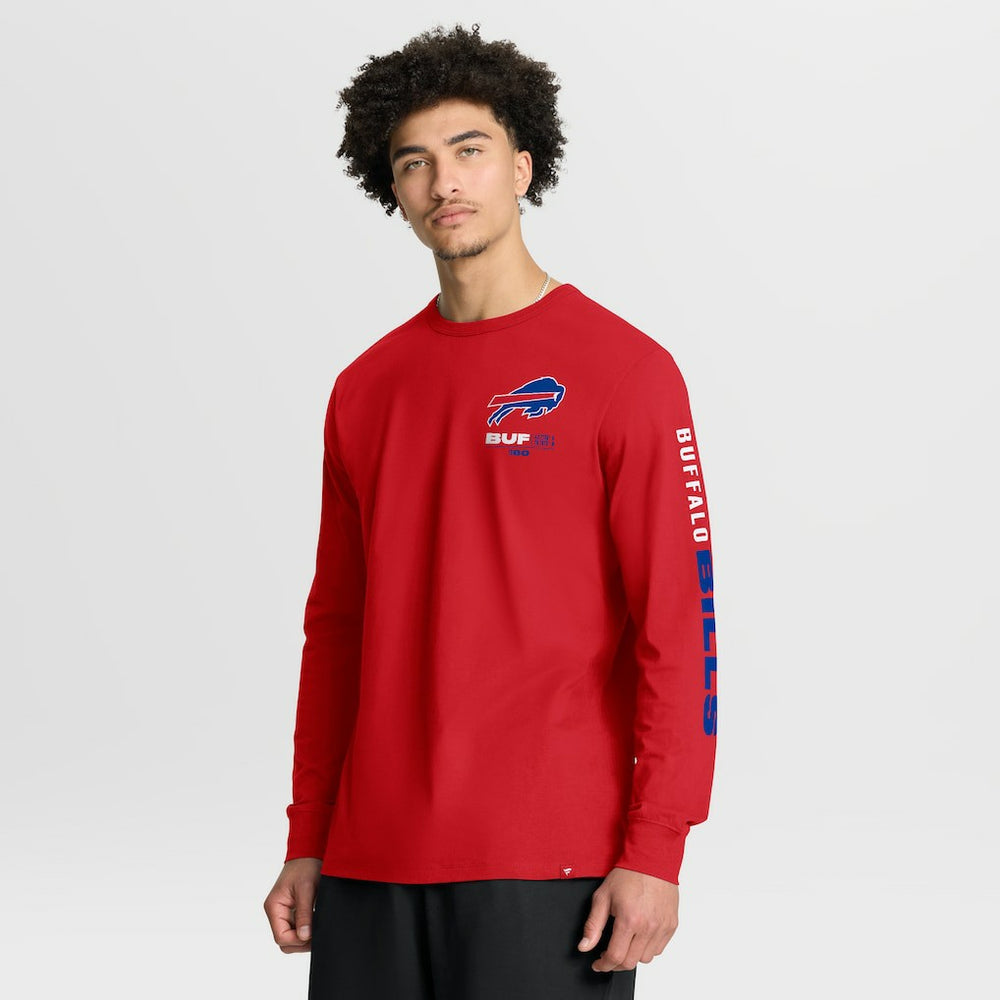 Fanatics Buffalo Bills Clock Management Legacy Long Sleeve T-Shirt Red