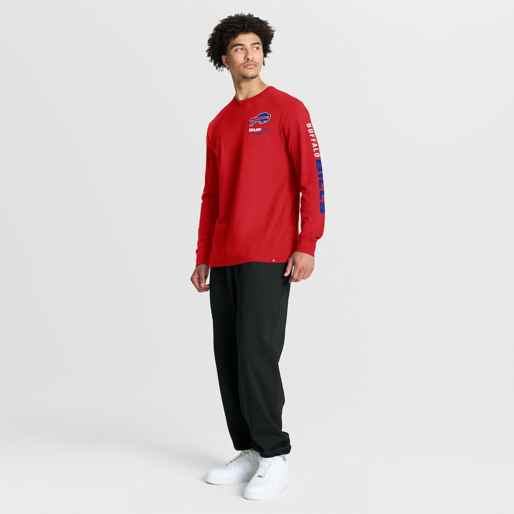 Fanatics Buffalo Bills Clock Management Legacy Long Sleeve T-Shirt Red