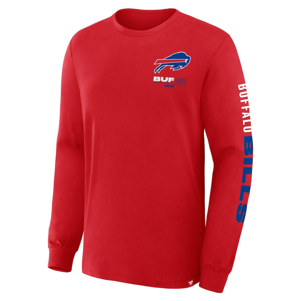 Fanatics Buffalo Bills Clock Management Legacy Long Sleeve T-Shirt Red